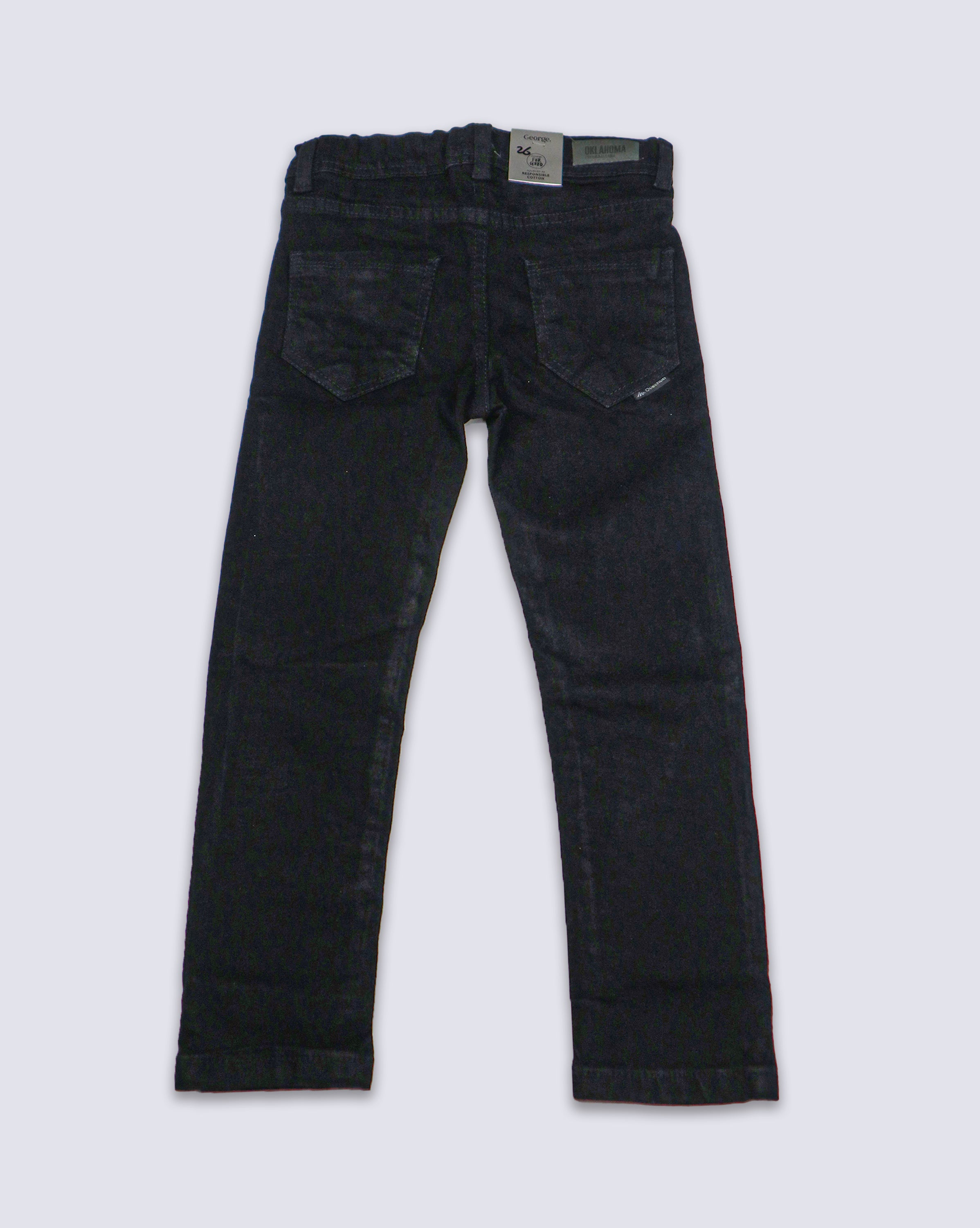 Boys’ Black Slim Fit Denim Jeans | Stretchable Casual Wear